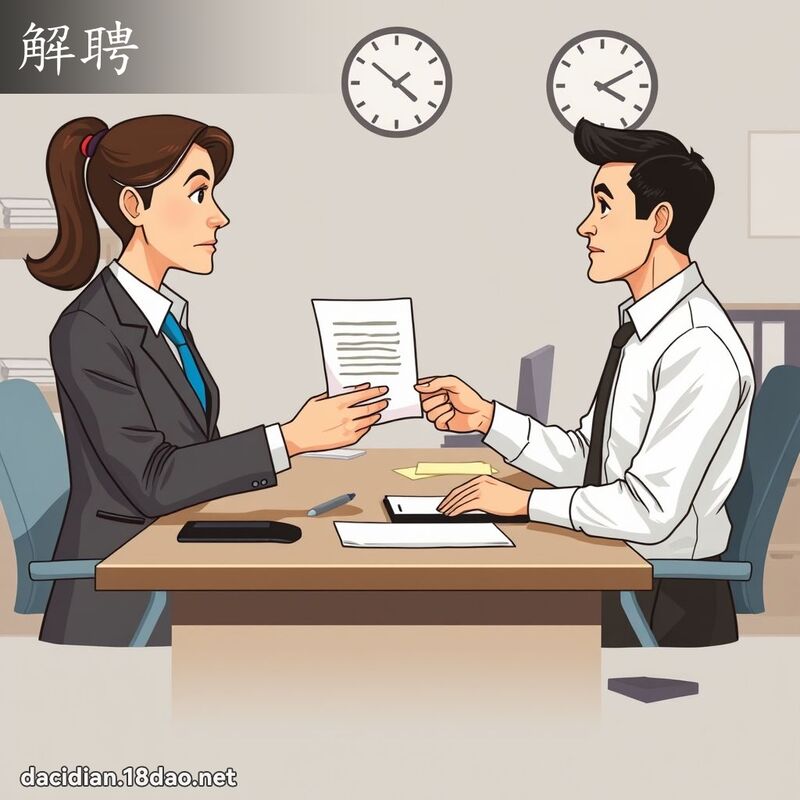 解聘 - 國語大辭典配圖