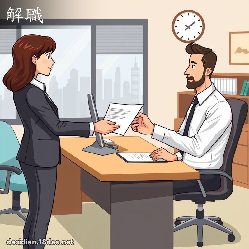 解職 - 國語大辭典配圖