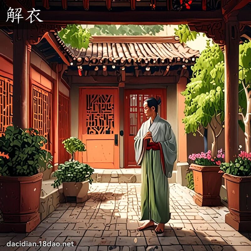 解衣 - 國語大辭典配圖