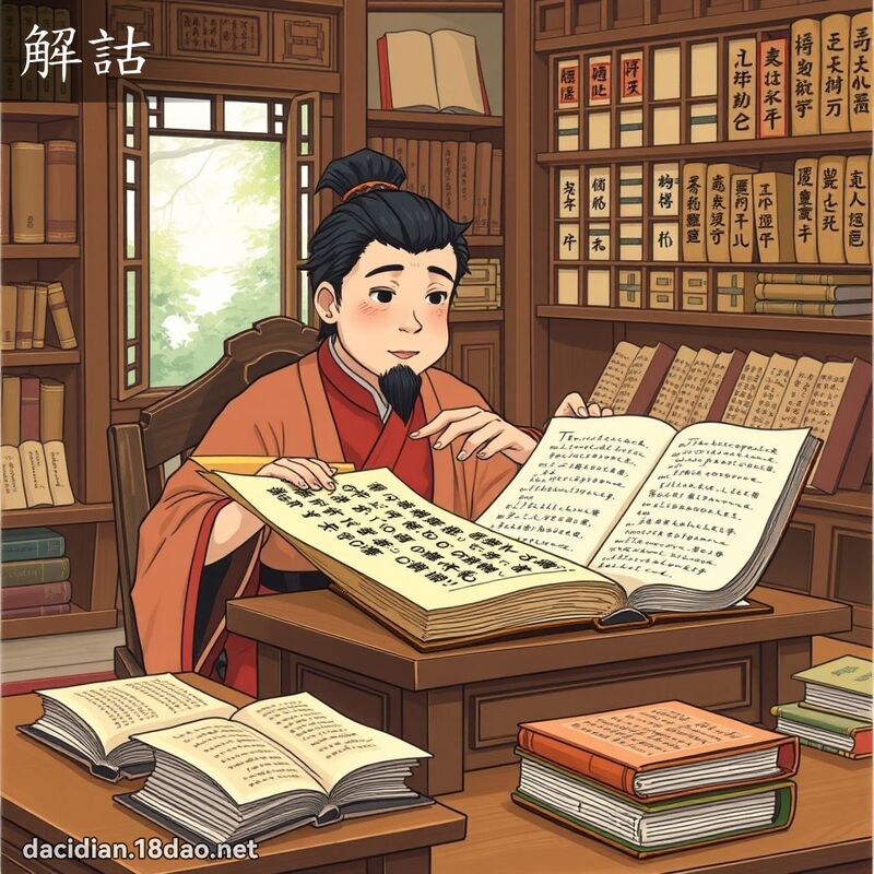 解詁 - 国语大辞典配图