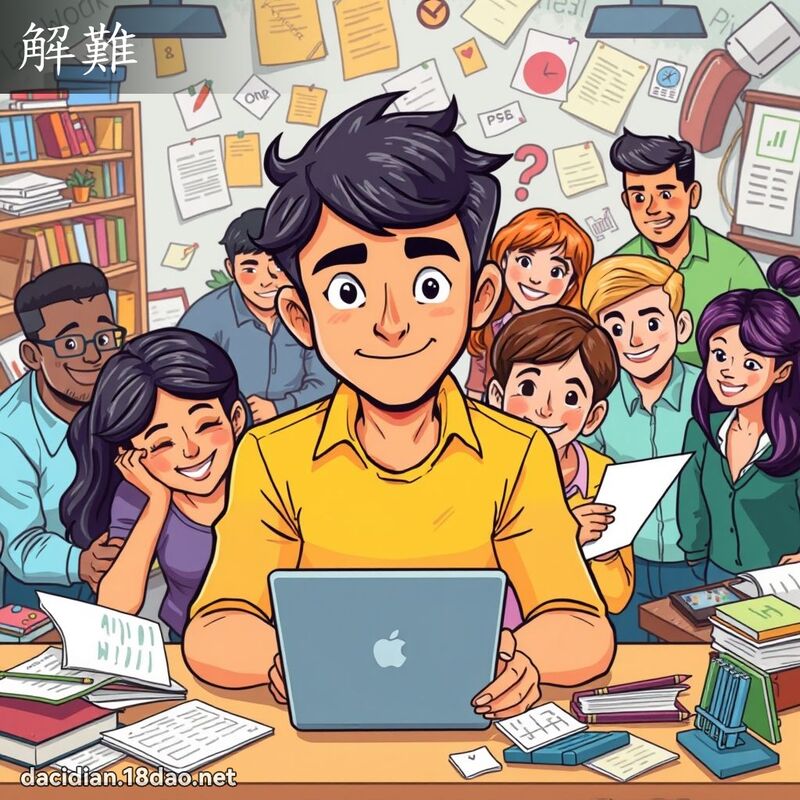 解难 - 国语大辞典配图