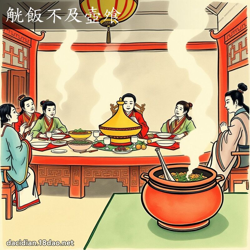 觥飯不及壺飧 - 國語大辭典配圖