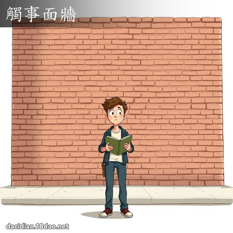 触事面墙 - 国语大辞典配图
