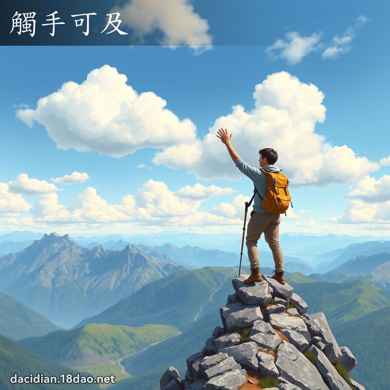 触手可及 - 国语大辞典配图