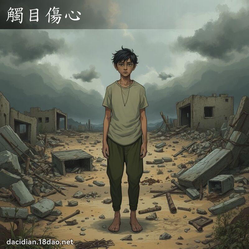 觸目傷心 - 國語大辭典配圖