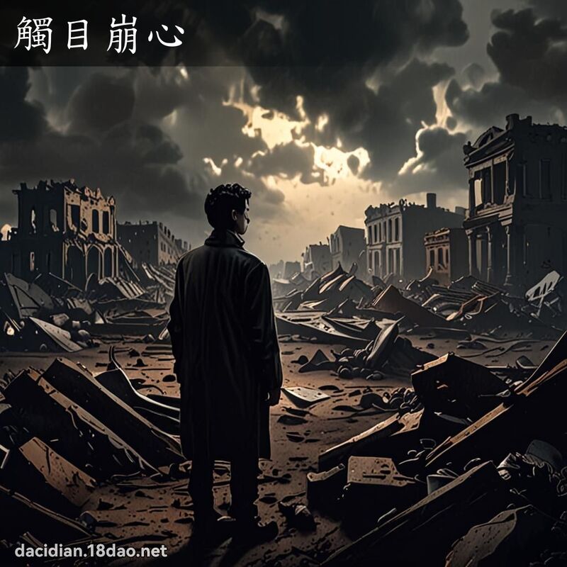触目崩心 - 国语大辞典配图