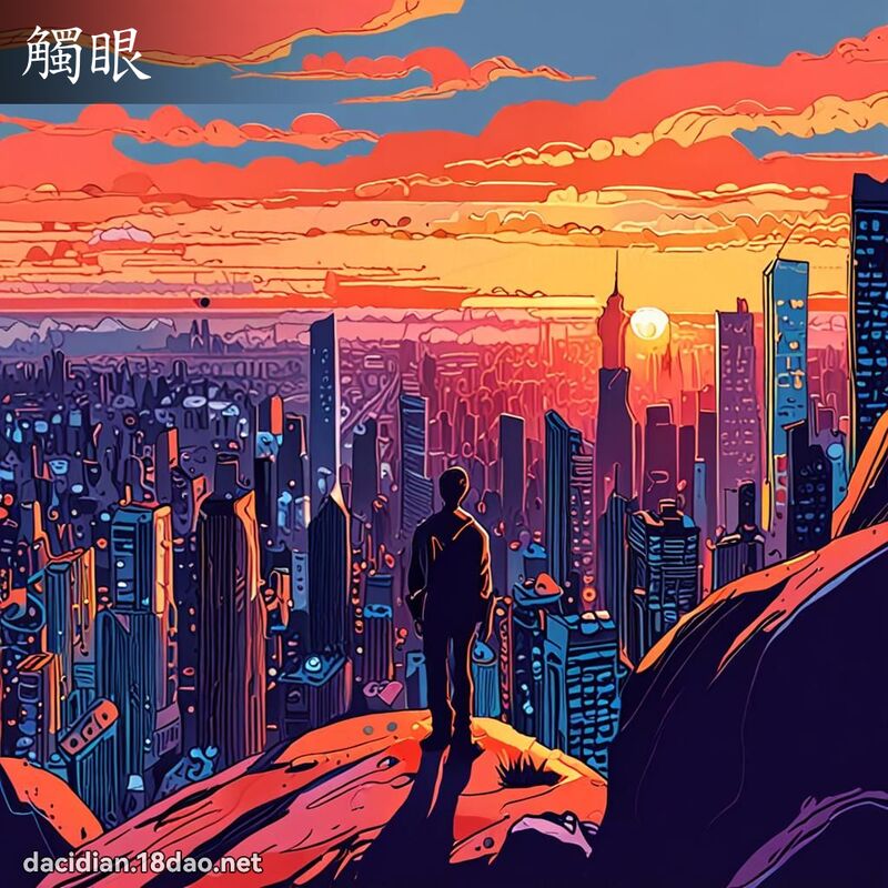 觸眼 - 國語大辭典配圖