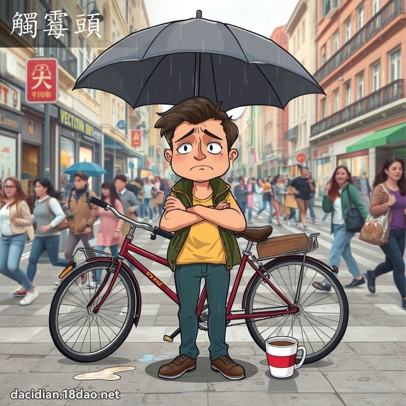 觸霉頭 - 國語大辭典配圖