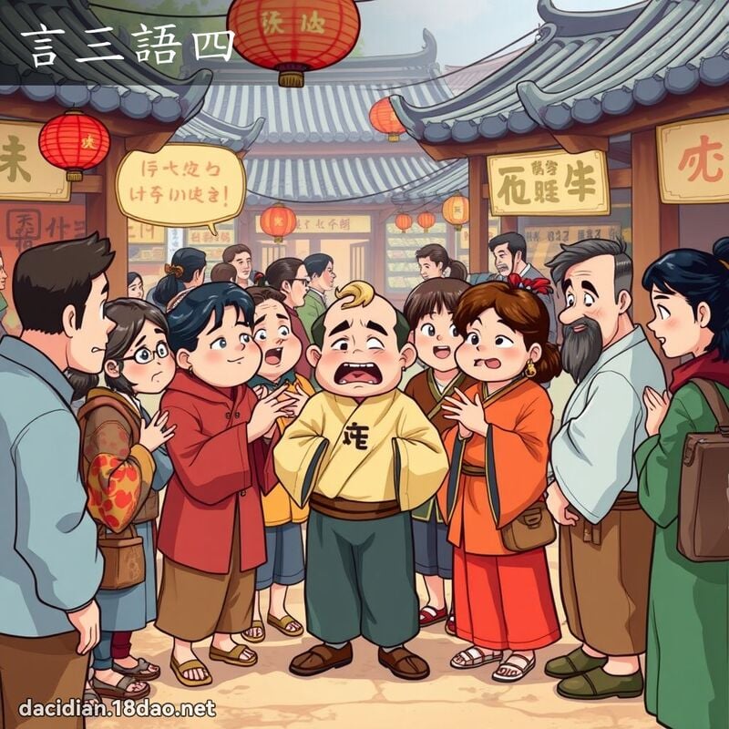 言三語四 - 國語大辭典配圖