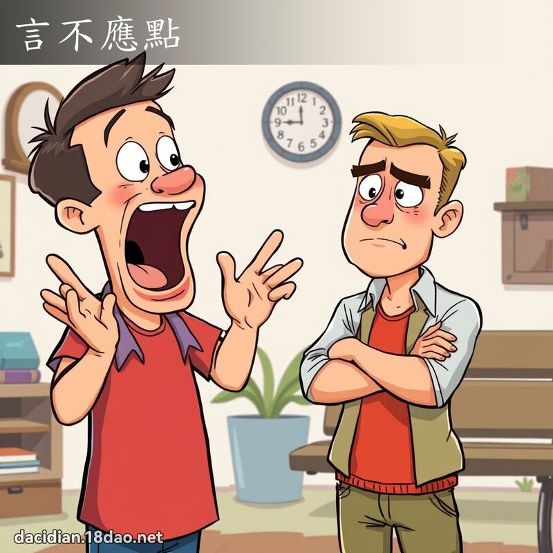 言不應點 - 國語大辭典配圖
