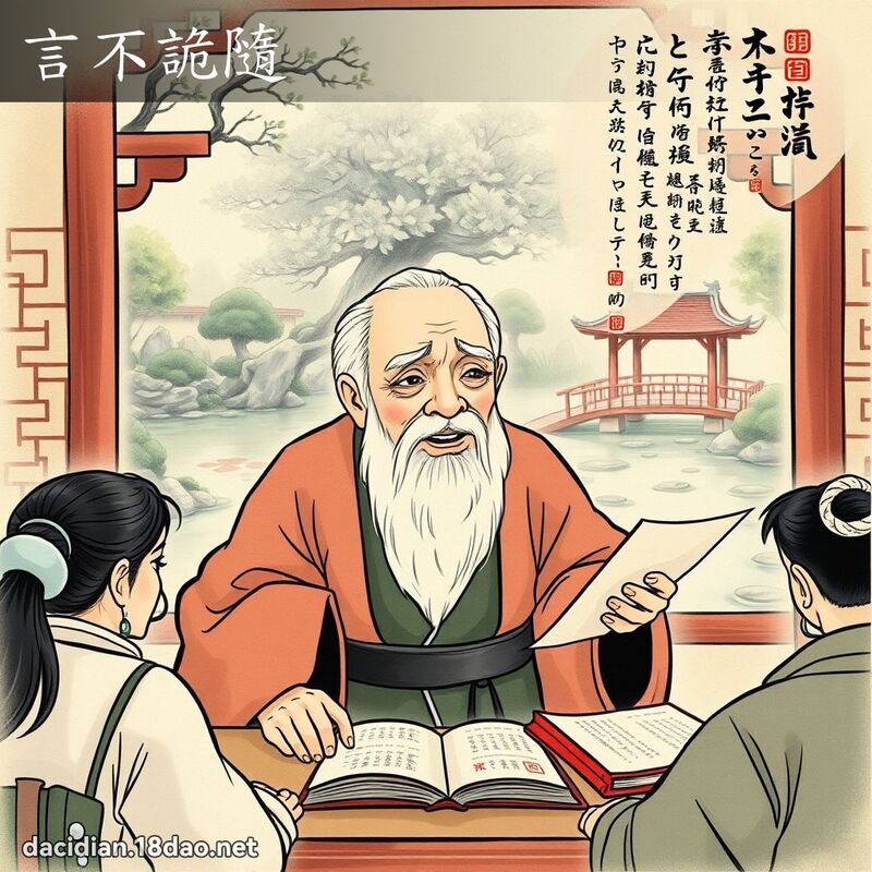 言不诡隨 - 国语大辞典配图