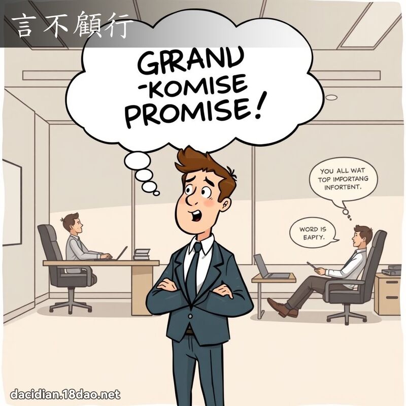 言不顾行 - 国语大辞典配图