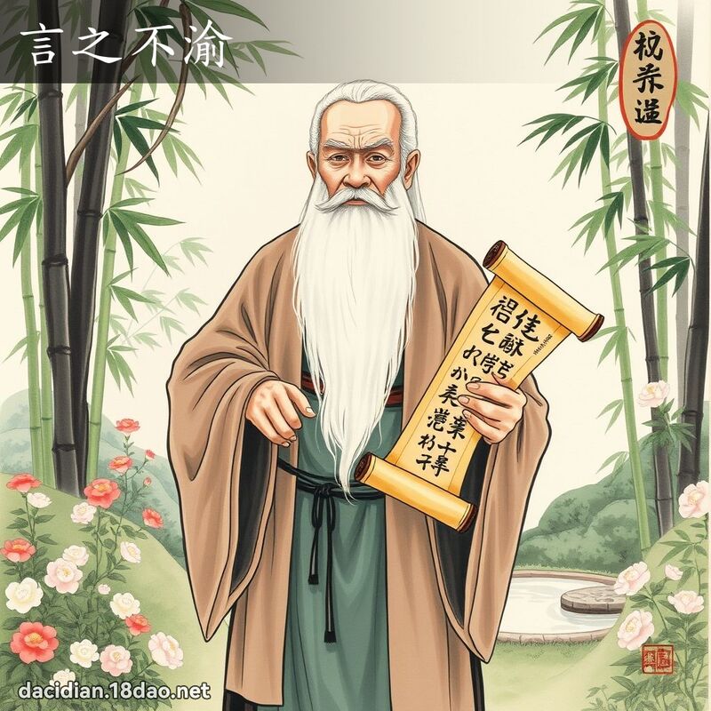 言之不渝 - 國語大辭典配圖