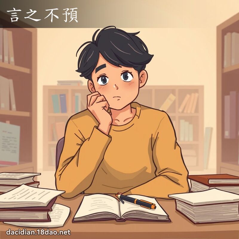 言之不預 - 國語大辭典配圖