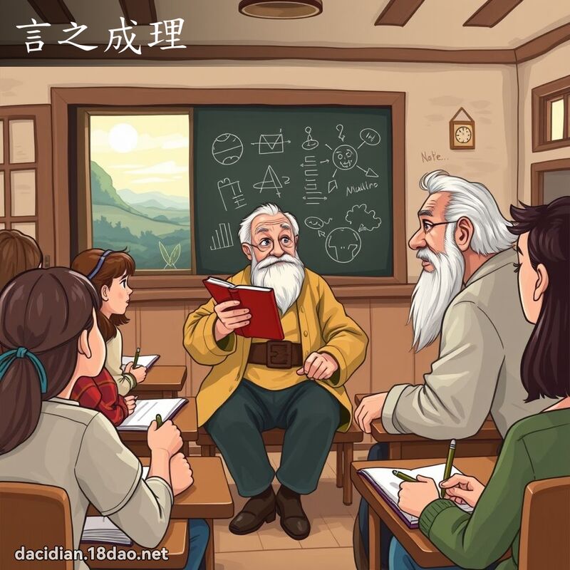 言之成理 - 国语大辞典配图