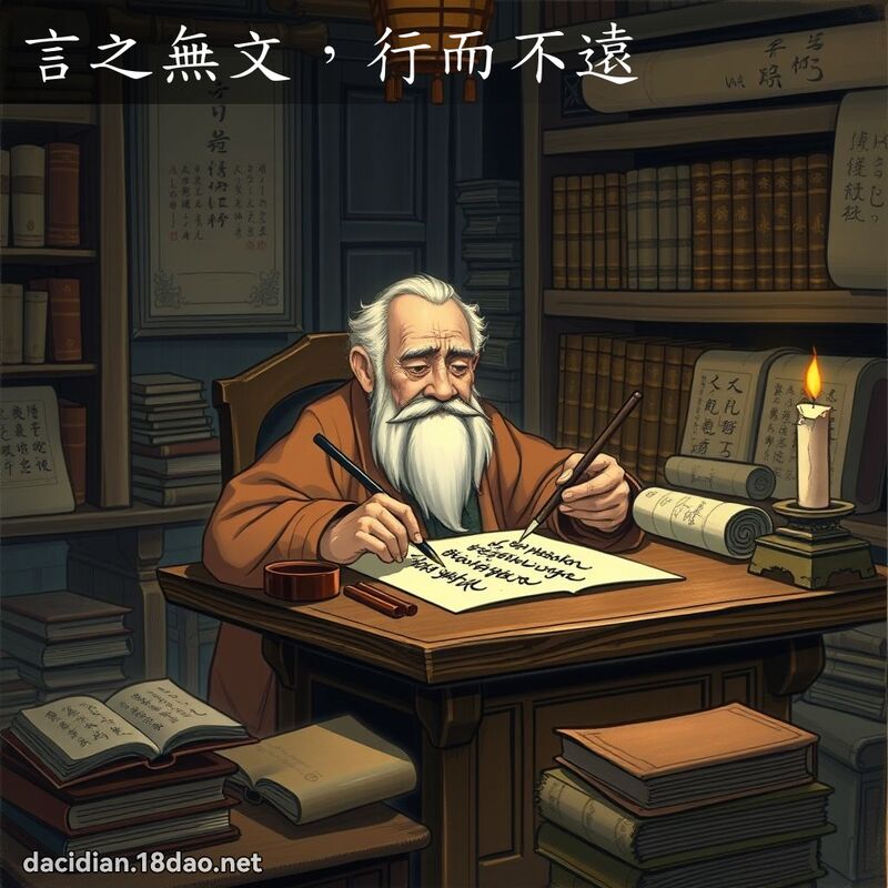 言之無文，行而不遠 - 國語大辭典配圖