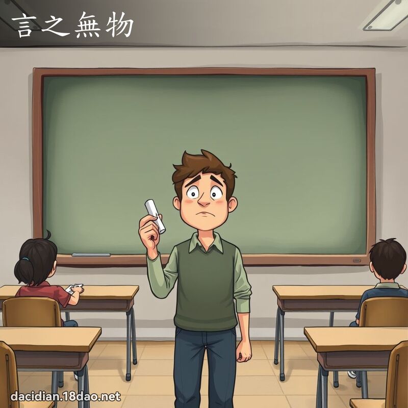 言之無物 - 國語大辭典配圖