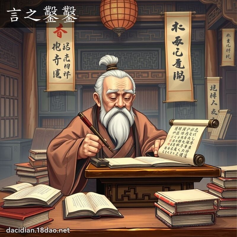 言之凿凿 - 国语大辞典配图
