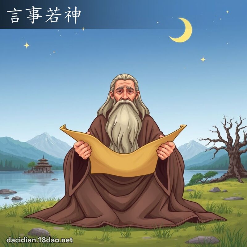 言事若神 - 國語大辭典配圖