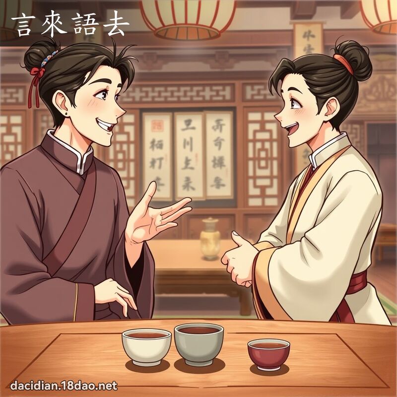 言來語去 - 國語大辭典配圖