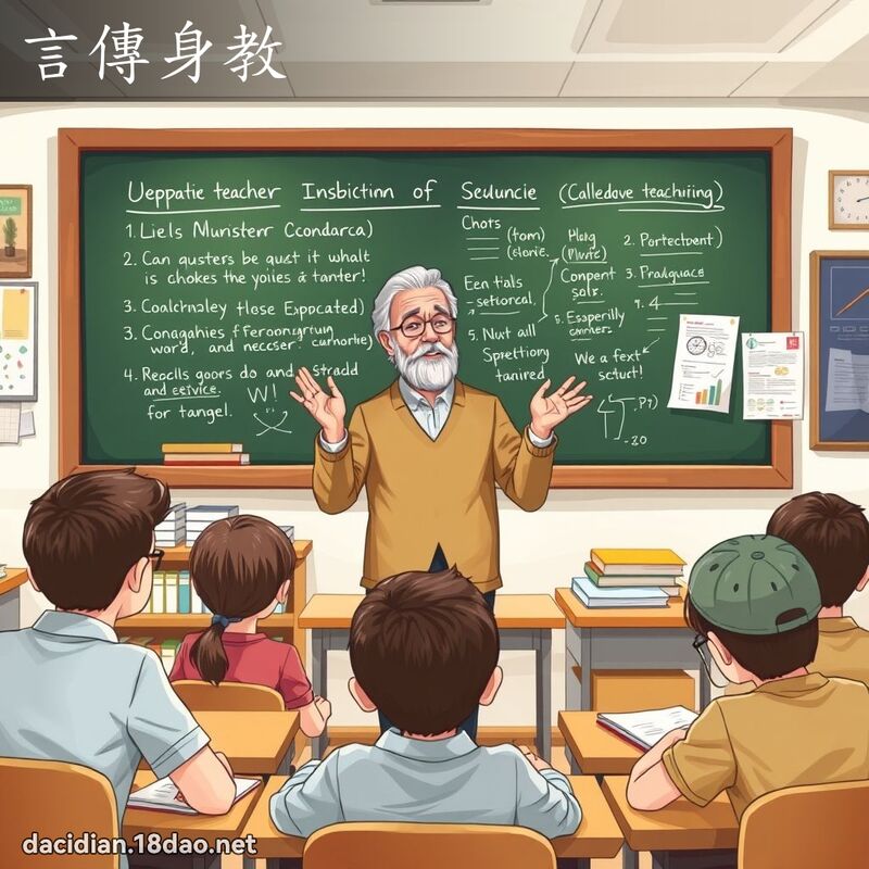 言传身教 - 国语大辞典配图