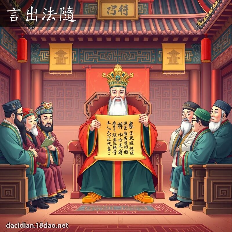 言出法隨 - 国语大辞典配图
