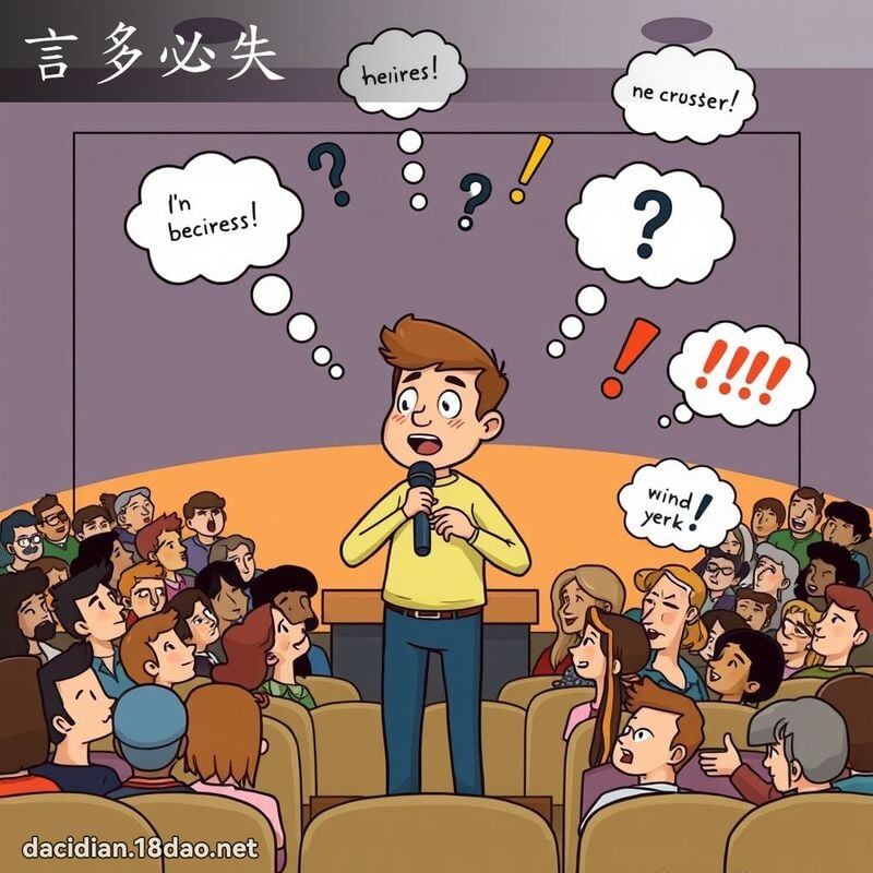 言多必失 - 國語大辭典配圖