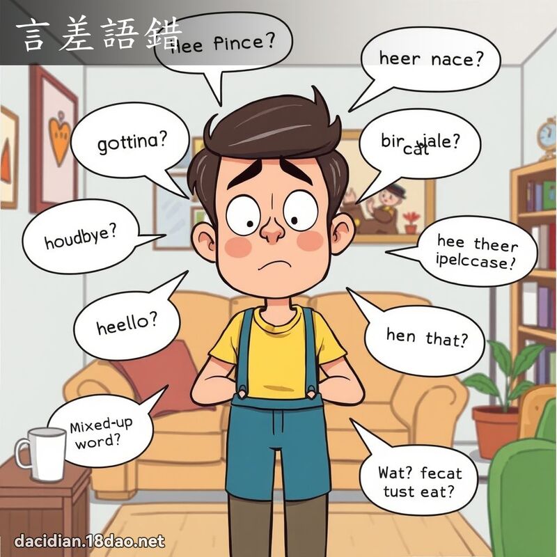 言差語錯 - 國語大辭典配圖