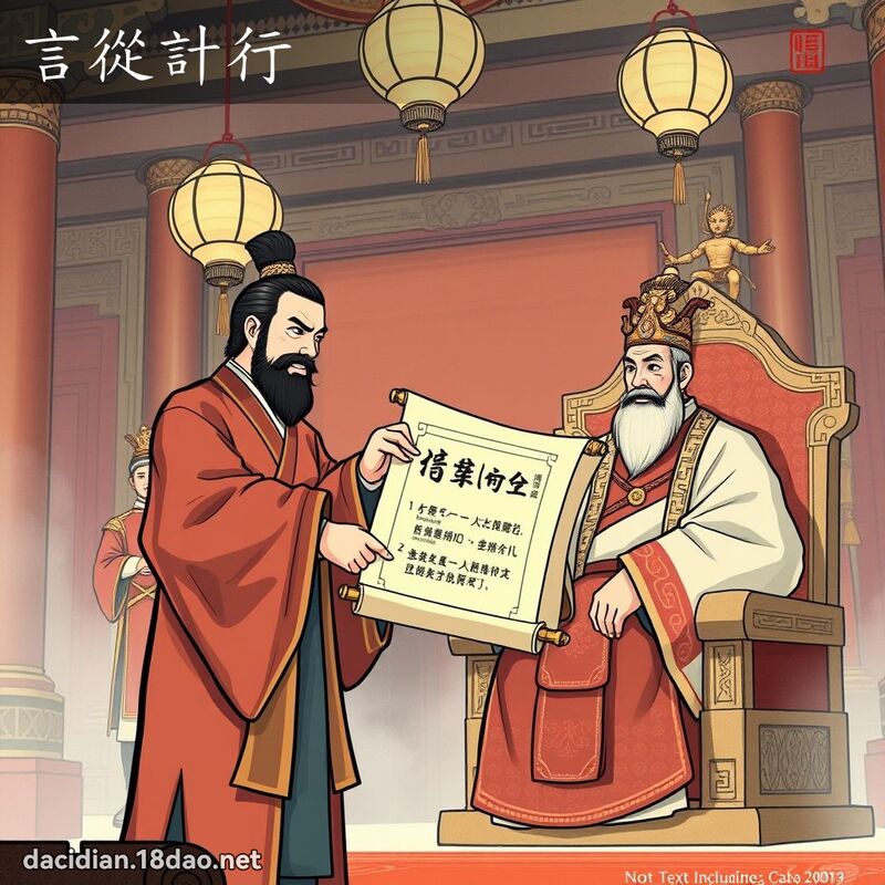 言从计行 - 国语大辞典配图