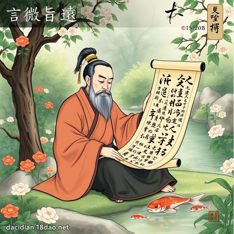 言微旨远 - 国语大辞典配图