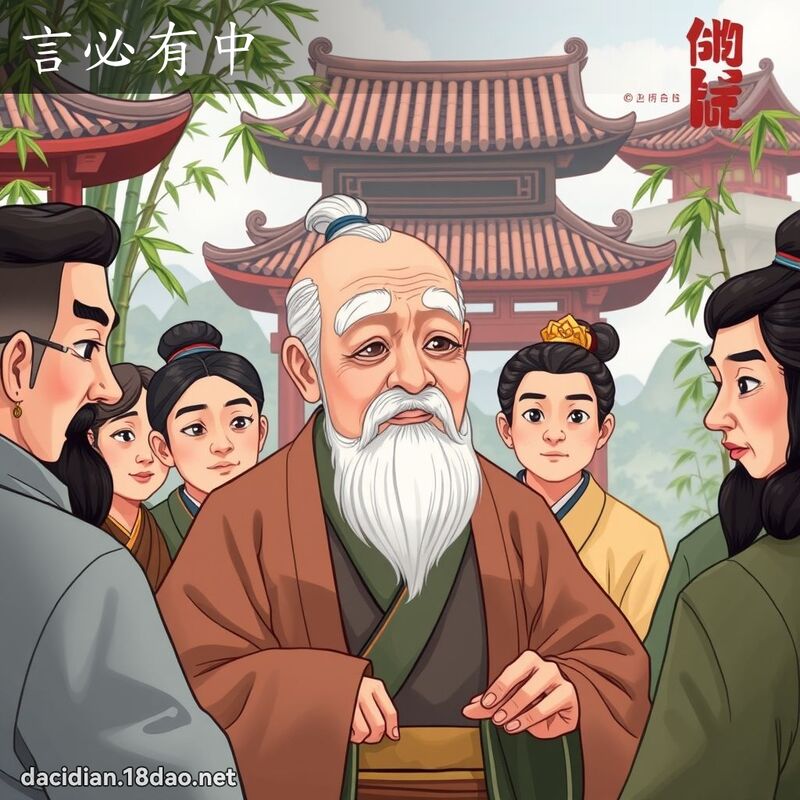 言必有中 - 國語大辭典配圖