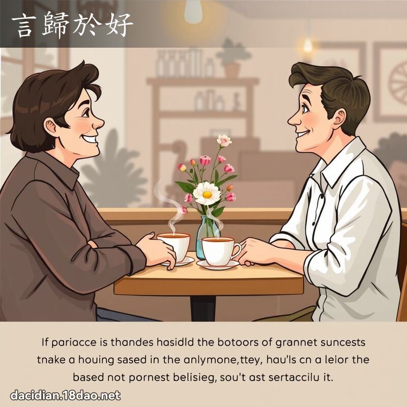 言歸於好 - 國語大辭典配圖