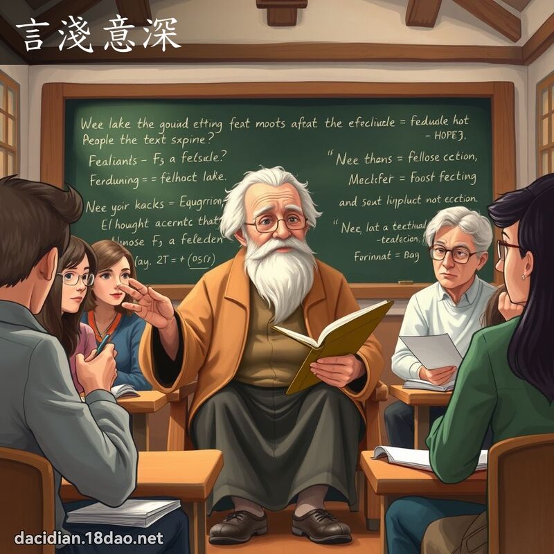 言淺意深 - 國語大辭典配圖