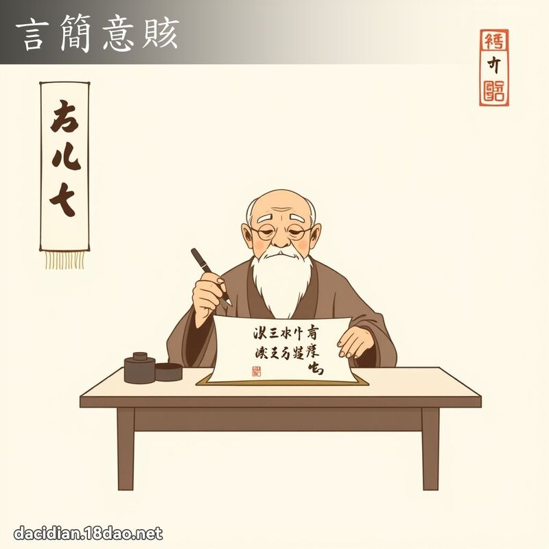 言简意賅 - 国语大辞典配图
