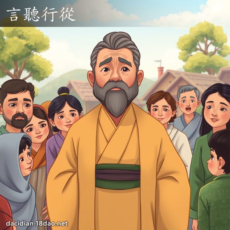 言聽行從 - 國語大辭典配圖