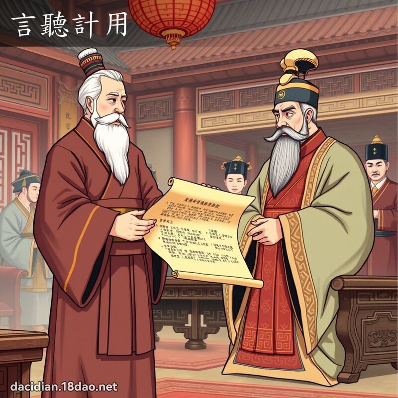 言听计用 - 国语大辞典配图