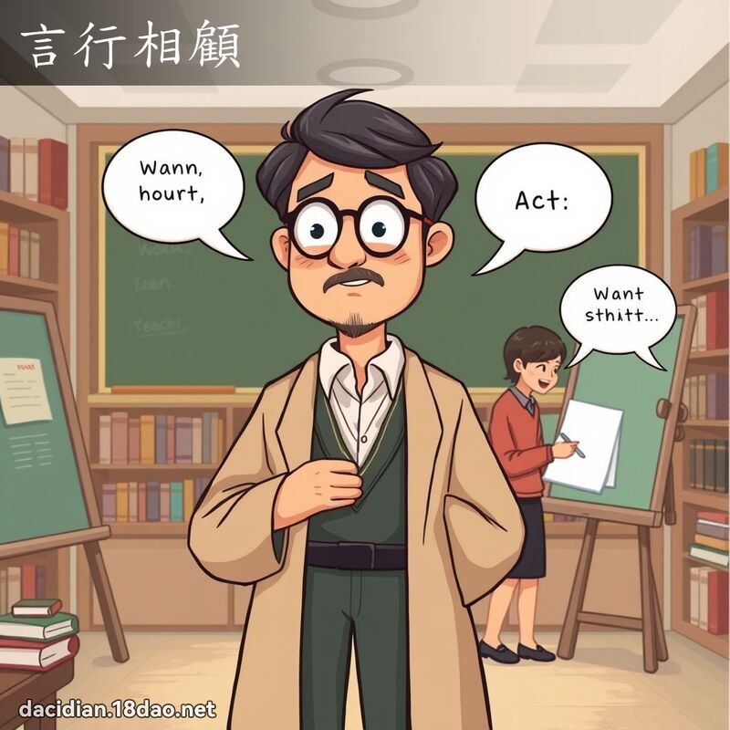 言行相顧 - 國語大辭典配圖