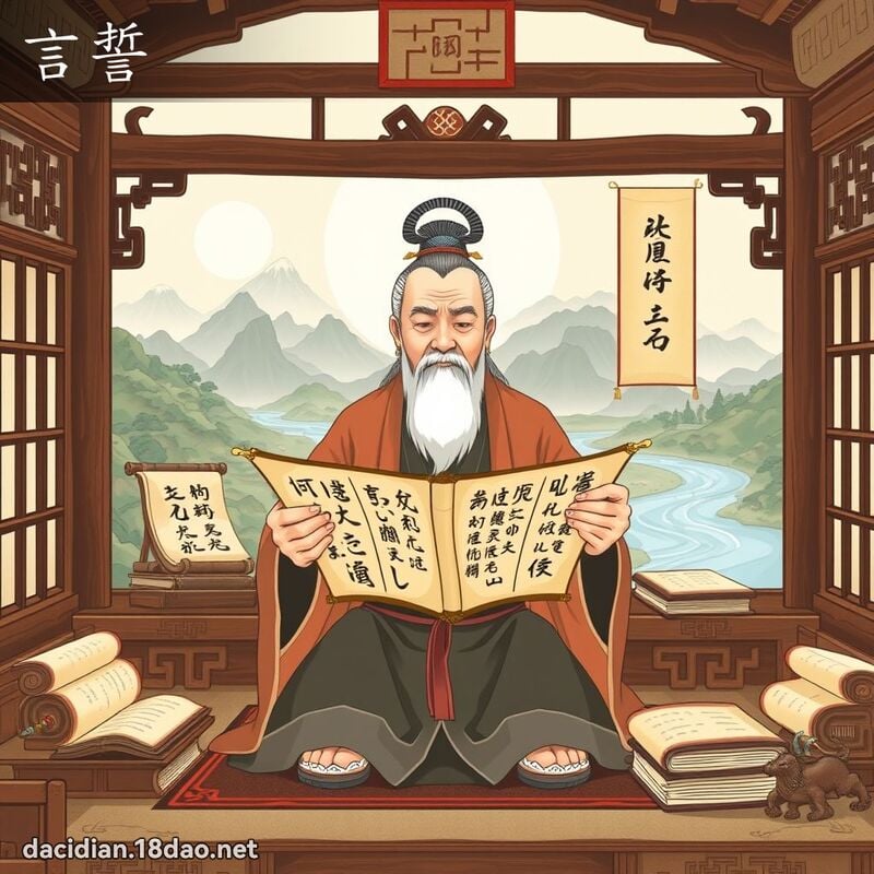 言誓 - 国语大辞典配图
