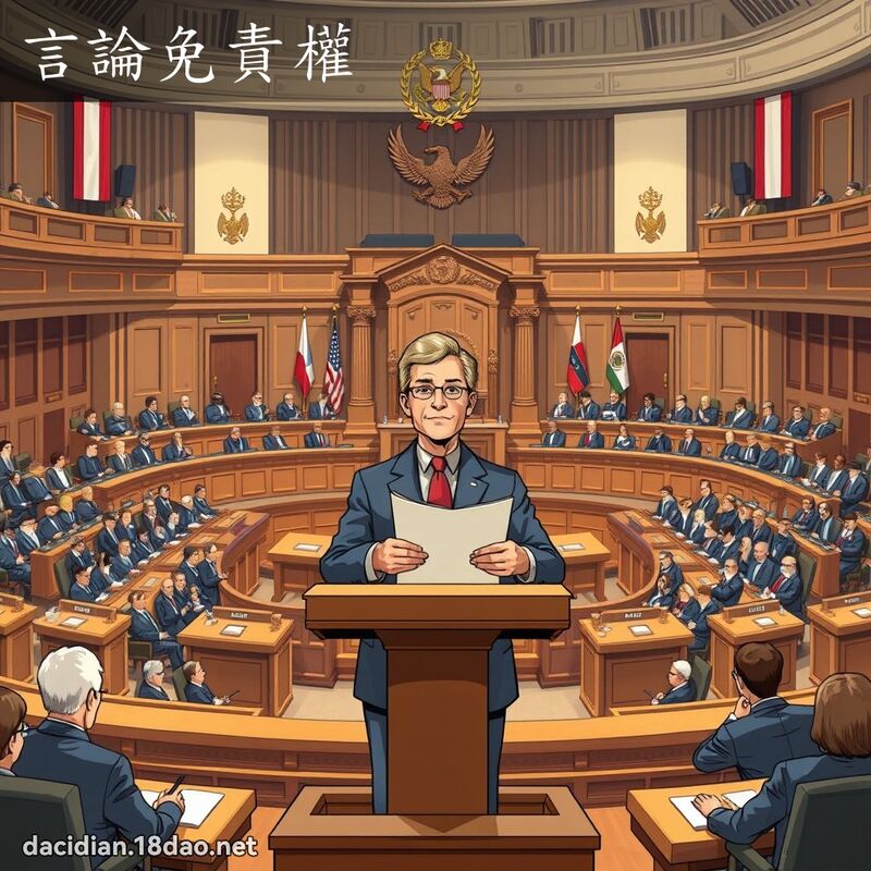 言論免責權 - 國語大辭典配圖
