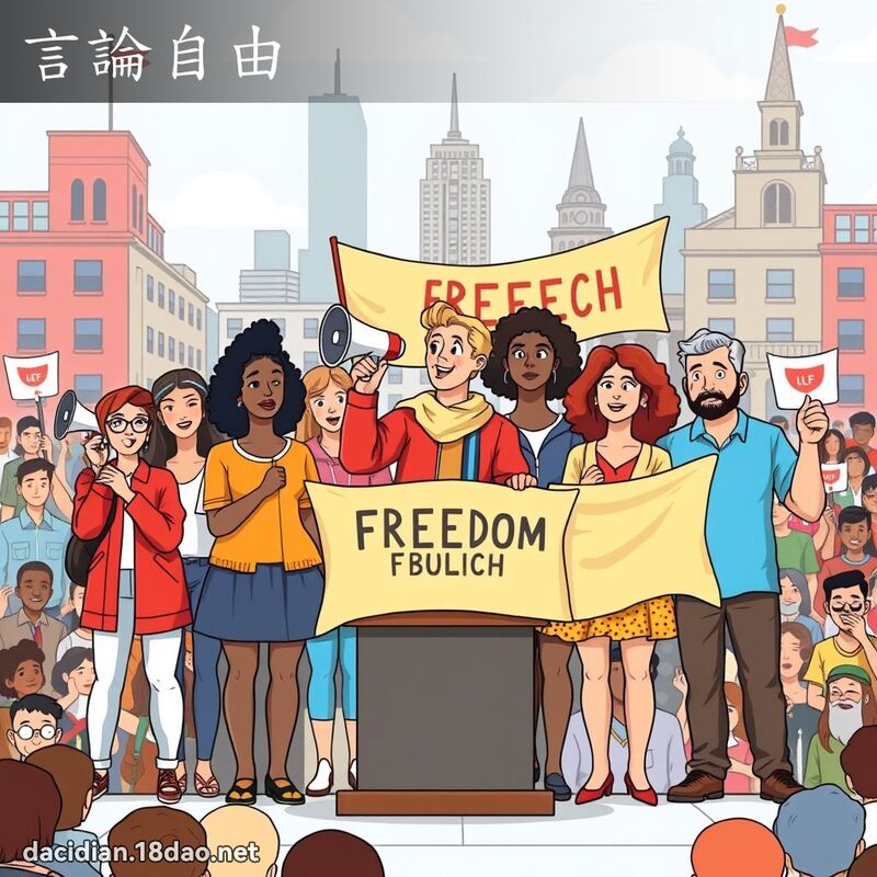 言論自由 - 國語大辭典配圖