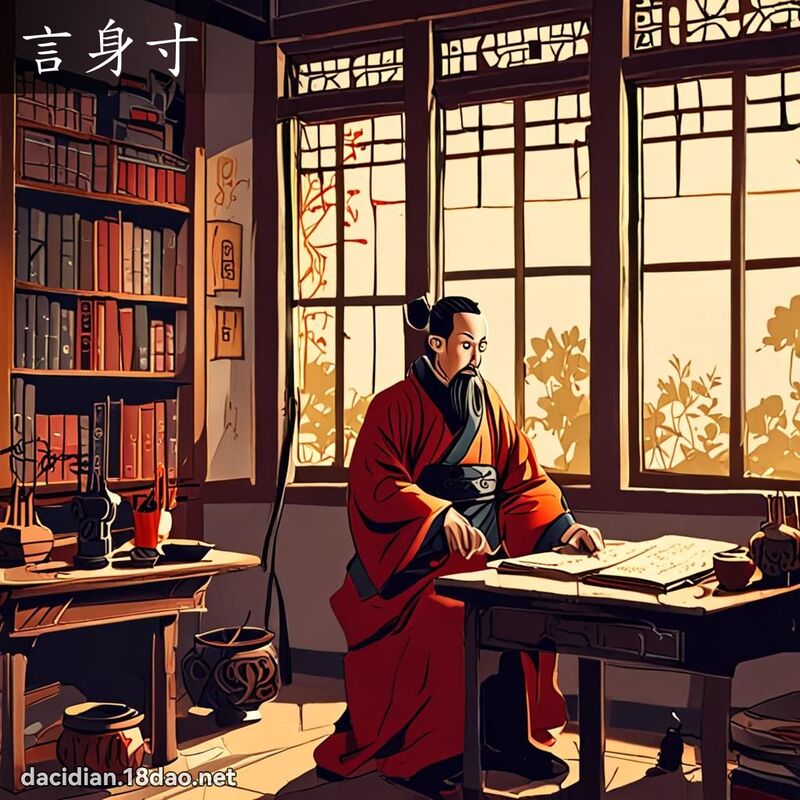 言身寸 - 國語大辭典配圖