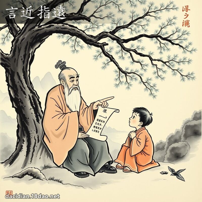 言近指遠 - 國語大辭典配圖