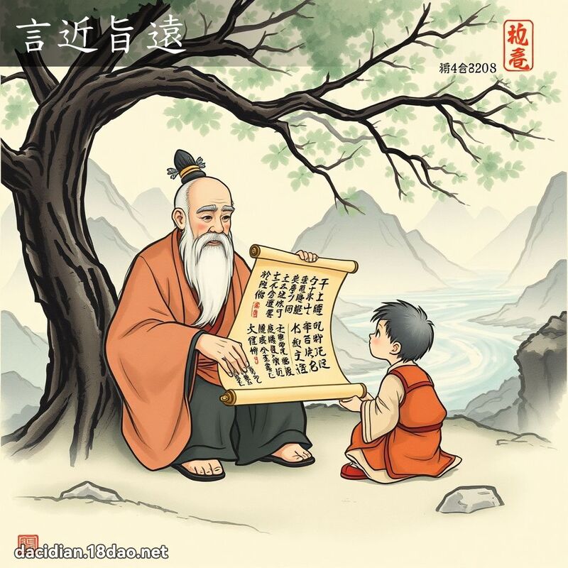 言近旨远 - 国语大辞典配图