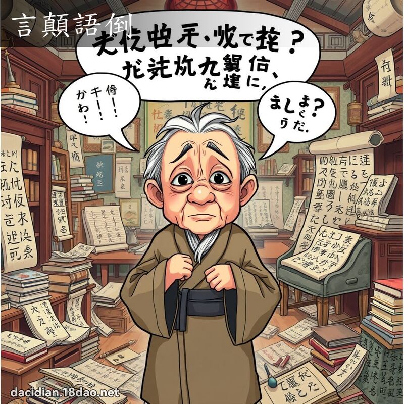 言顛語倒 - 國語大辭典配圖