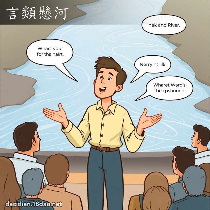 言类悬河 - 国语大辞典配图