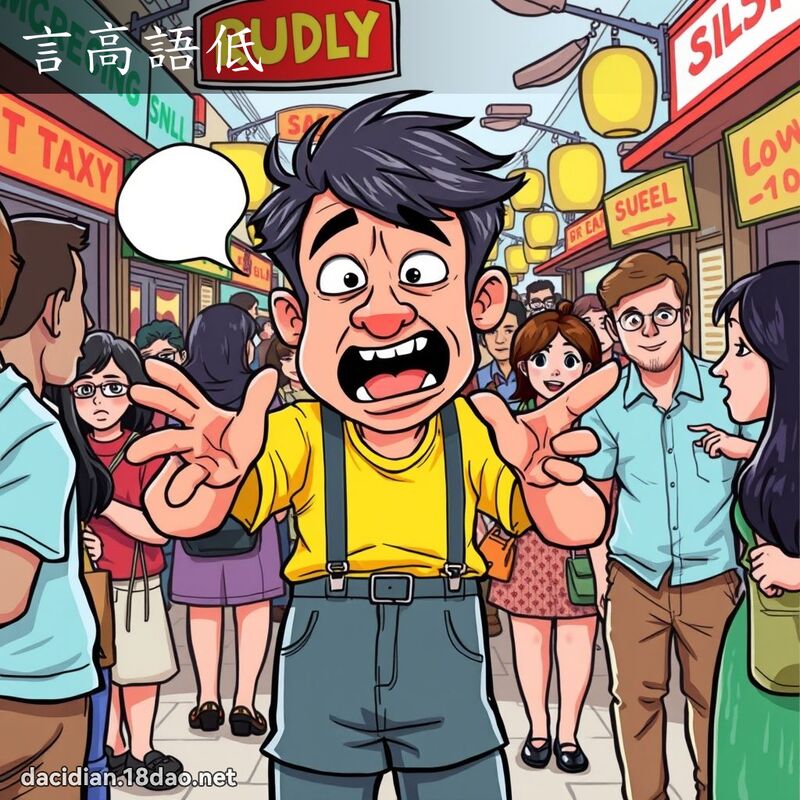 言高語低 - 國語大辭典配圖