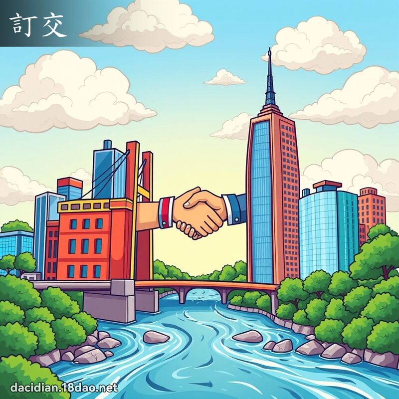 订交 - 国语大辞典配图
