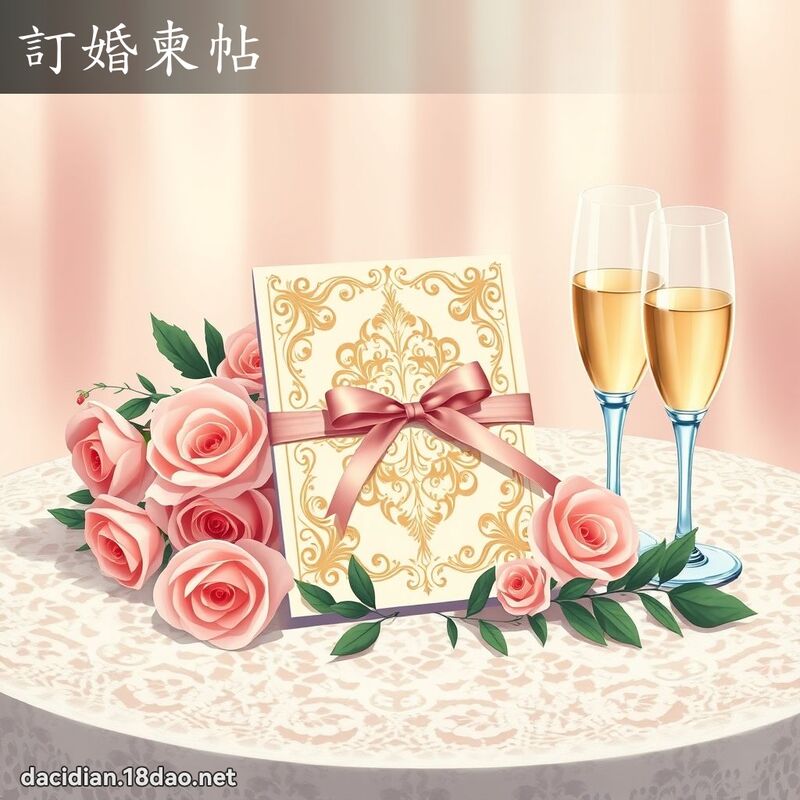 訂婚柬帖 - 國語大辭典配圖