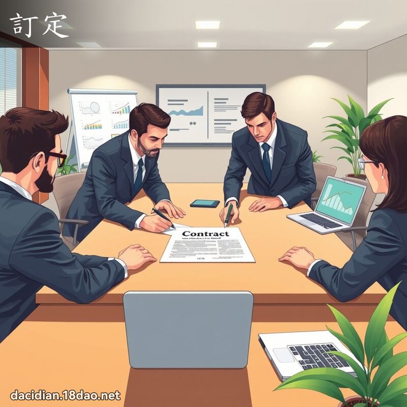 订定 - 国语大辞典配图