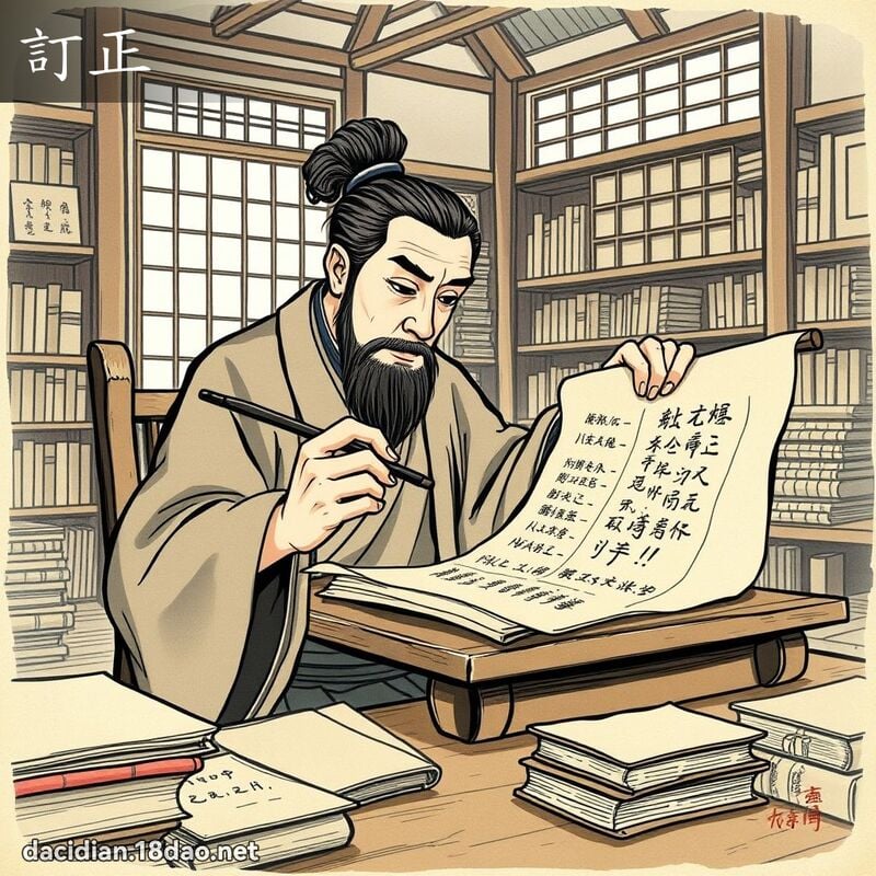 訂正 - 國語大辭典配圖